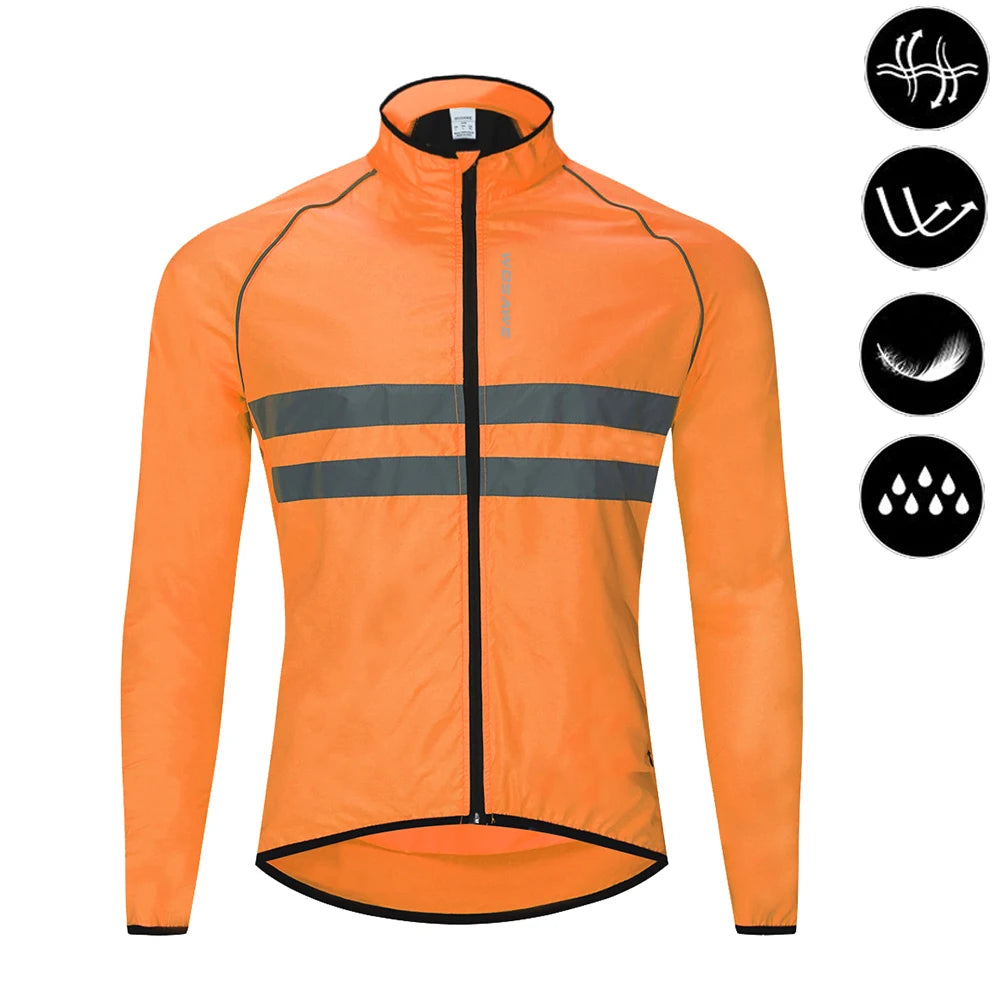 WOSAWE Men’s Packable Reflective Windproof Cycling Jacket